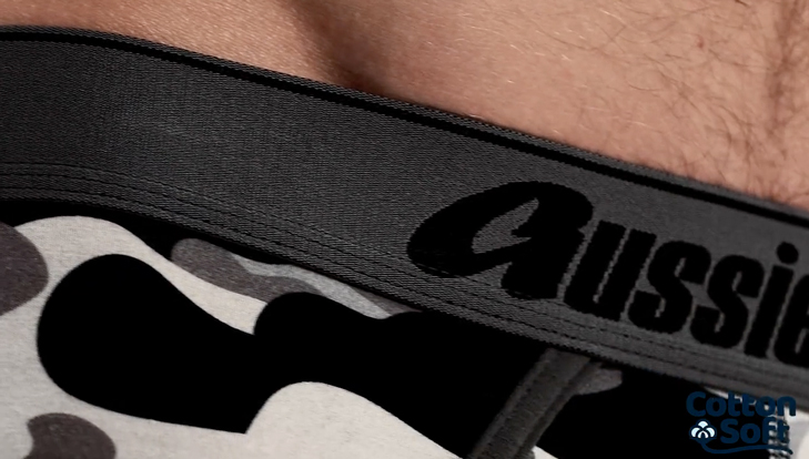 Slipy AussieBum CottonSoft Camo Black Brief5